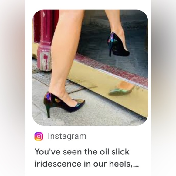 Loeffler Randall Jolie Kitten Heel in Black Opalescent Patent Leather Size 9 - Picture 2 of 11